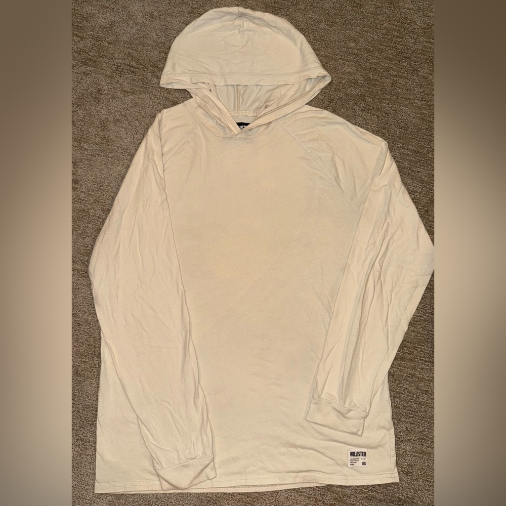 Hollister Beige Hoodie long sleeve